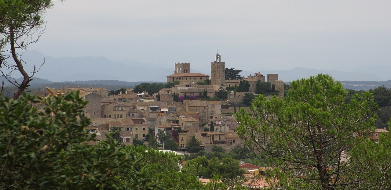 Pals village, medieval walled town near Golf de Pals, Costa Brava